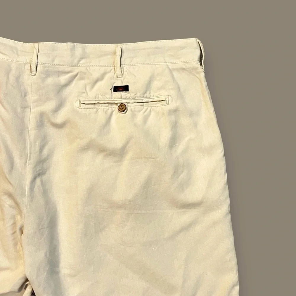 Faherty Malibu Shorts Linen Cotton Chinos Stone Lightweight Golf Pockets Mens 40